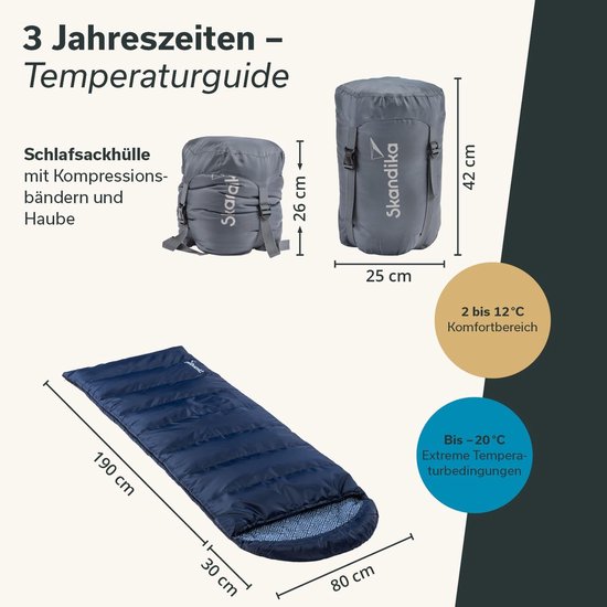 Dekenslaapzak - Katoen Flanel - Kamperen - Koppelbaar - 220 x 80 cm - Grijs — afbeelding 5