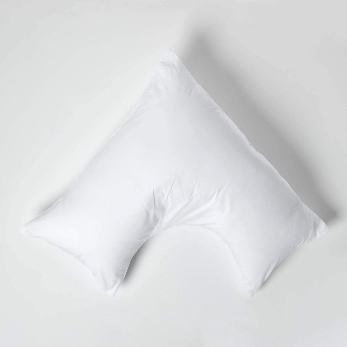 Witte zuivere Egyptische katoenen V-vorm kussensloop, 200 en 400 draadtelling percal equivalent kussensloop voor borstvoeding zwangerschap en ouderen pak van 4