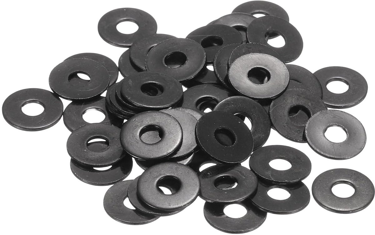 Platte schijven, 11 mm buitendiameter, 304 roestvrij stalen metalen schijven voor schroeven en moeren