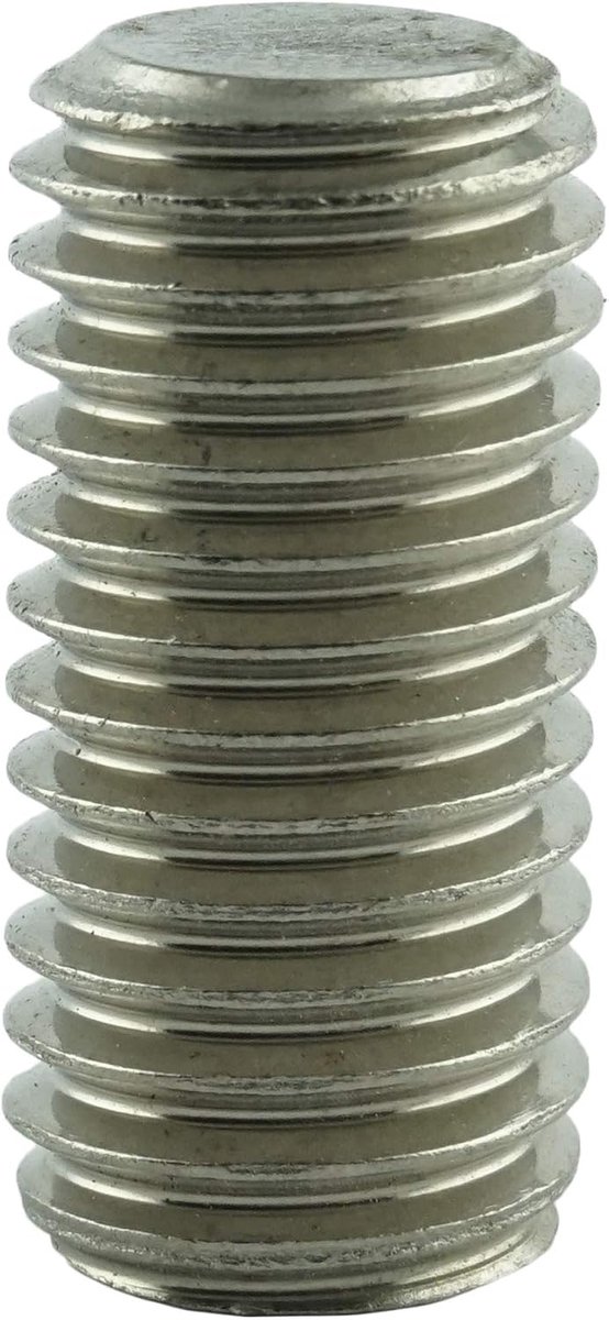 X 4 mm schroefdraadpen met binnenzeskant en kegelkop (30 stuks) - grubschroeven DIN 913 - ISO 4026 - schroefdraadschroeven - roestvrij staal A2 V2A
