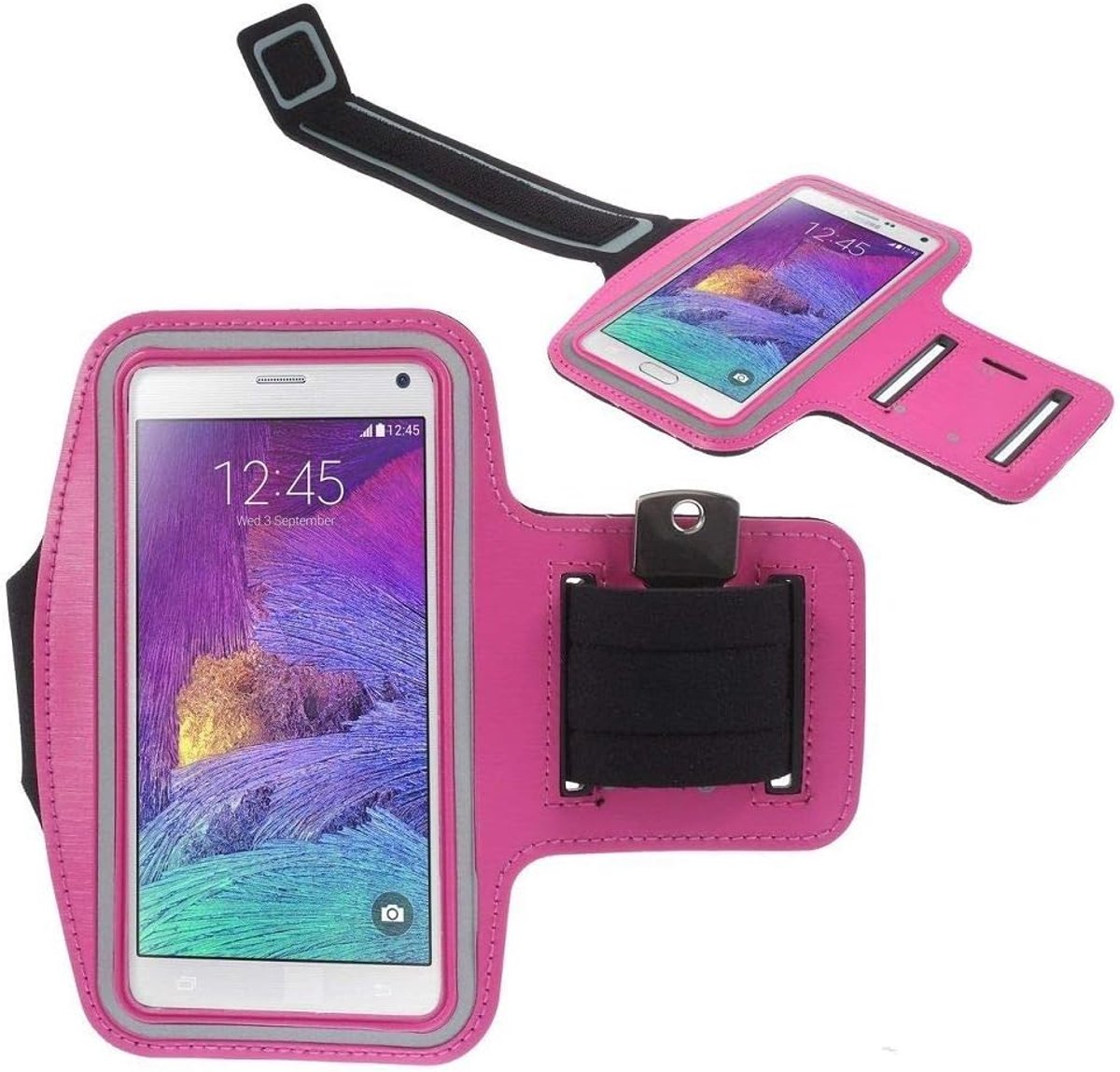 Armhoes Armband Sport Running Fiets Wandelen Fietsen Gym voor Blu V0210WW Vivo XL 3 Plus - Roze