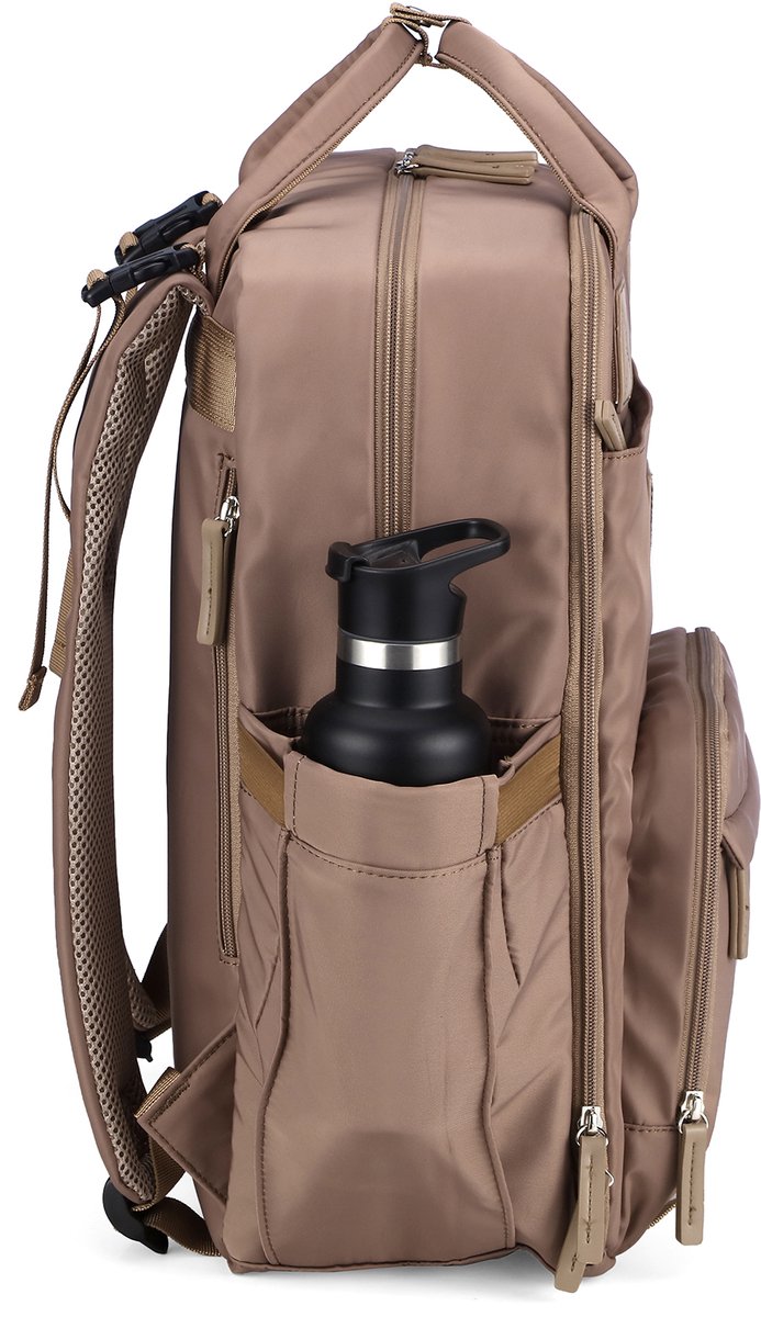 Brisby slijtvaste Luiertas - verzorgingstas - met buggymontage - Rose Gold van Brisby — afbeelding 4