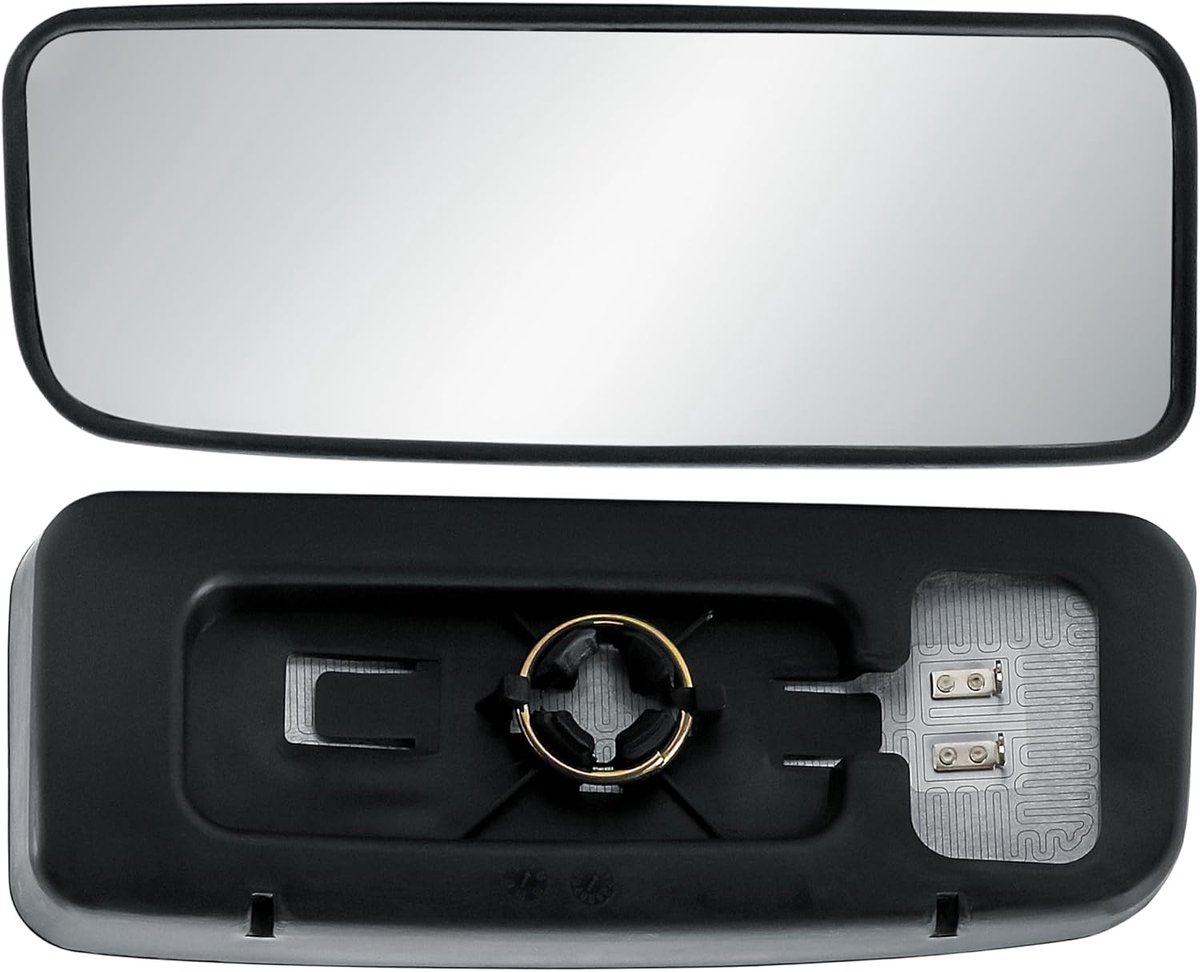 Zijspiegel vervangglas links verwarmd - met achterkant voor Mercedes Sprinter 2006-2025 en VW Crafter 2006-2017 - ShopVlot