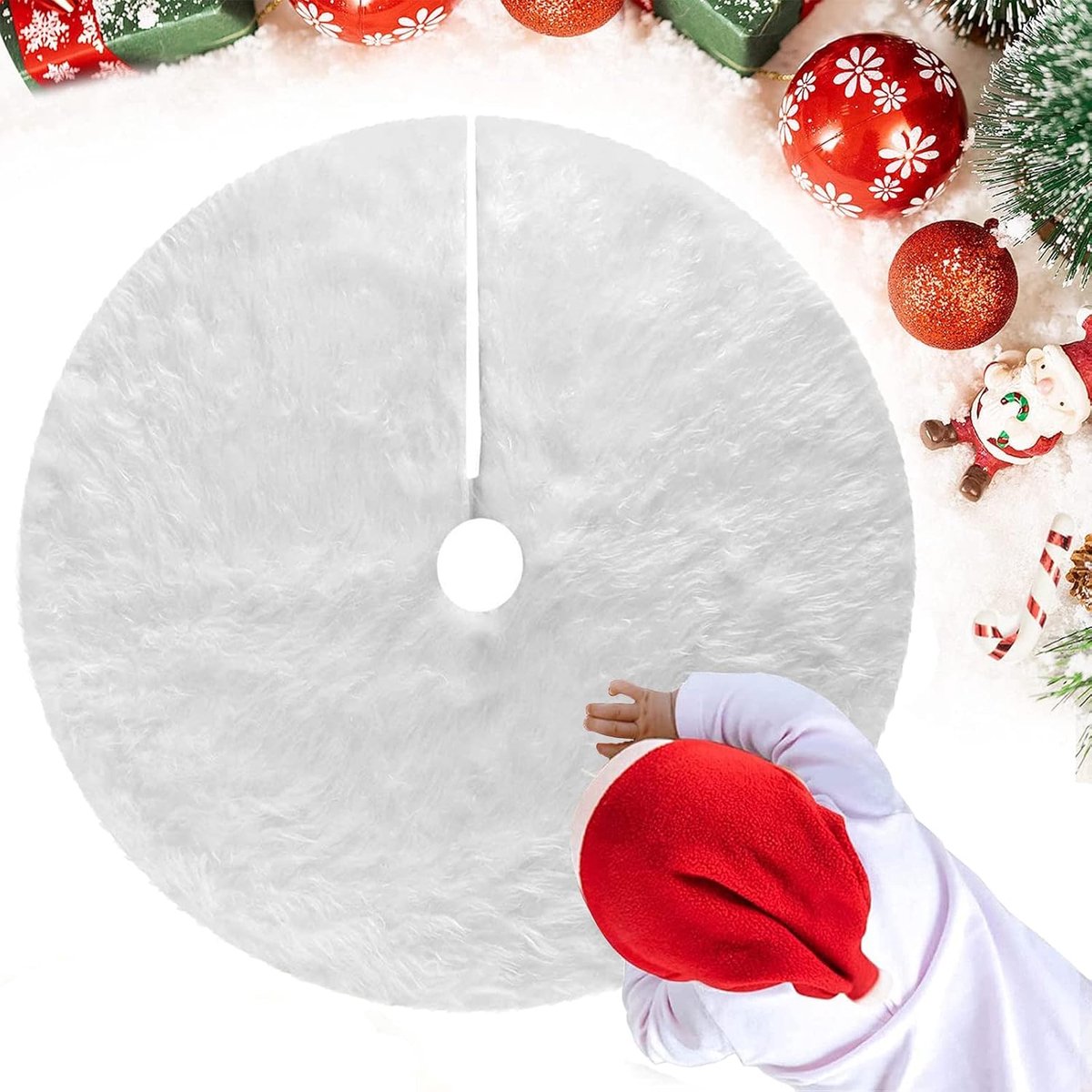 Kerstboomdeken 78cm - Luxe pluche - Perfect voor kerstversiering - Warm en zacht - ShopVlot