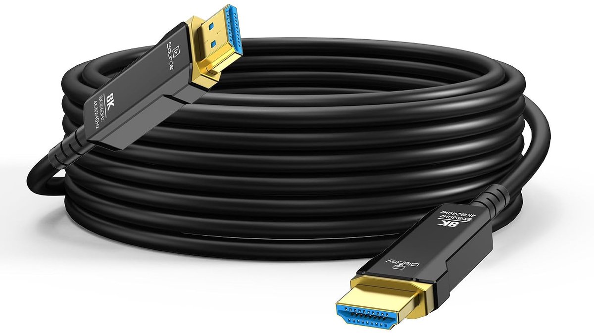 glasvezel hdmi kabel 20 meter - hoge snelheid - flexibele uitvoering - ideaal voor 4K beeld - ShopVlot