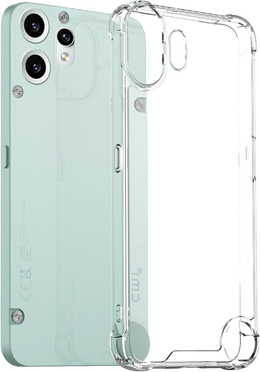 Mobiel toont Ultra Dunne Hybride Hoes - Transparante PC Achterkant - Militaire Bescherming - ShopVlot