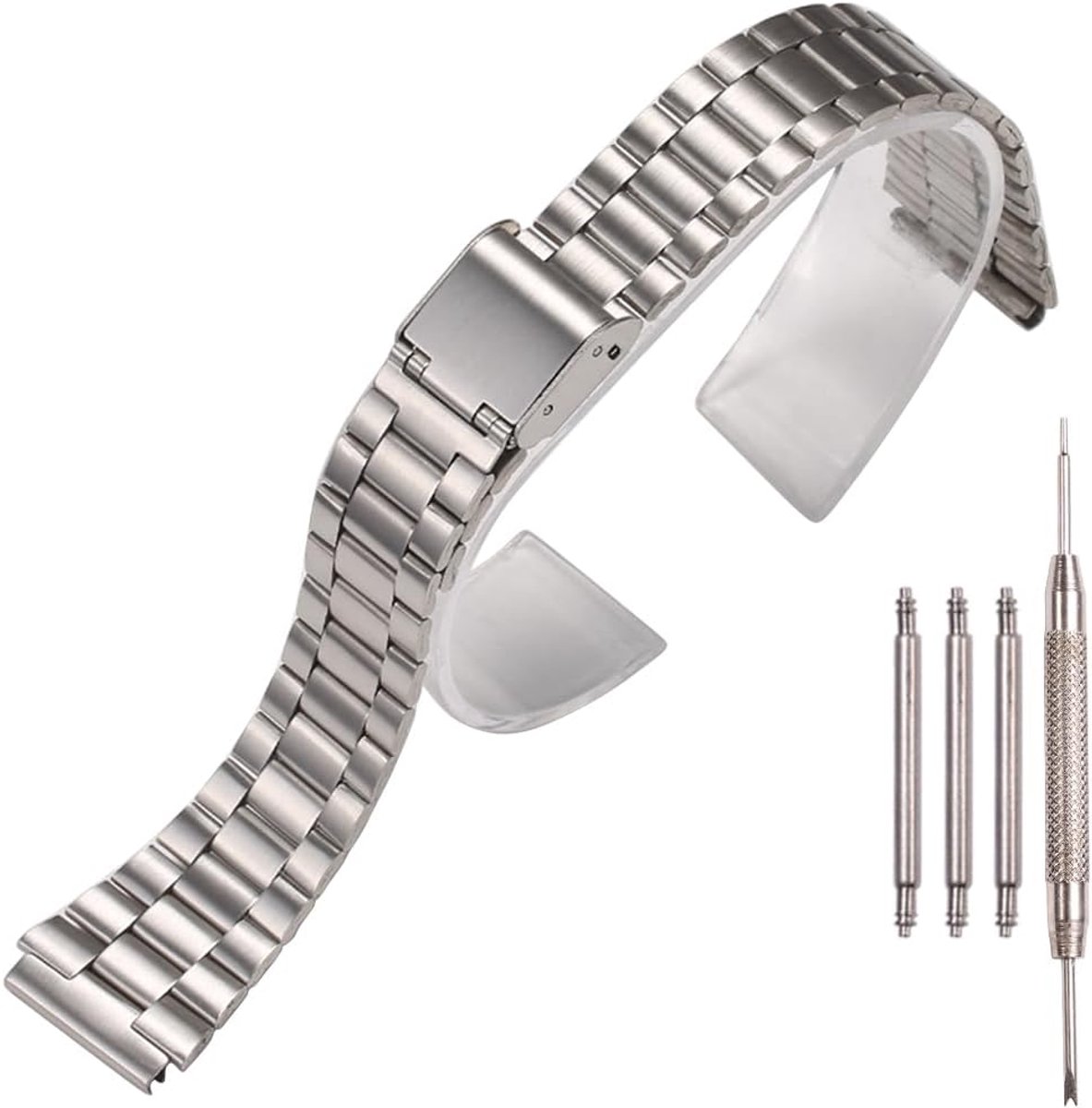 Vervangende horlogeband 18mm - RVS - Voor Casio F-108WH, AE1200WH en meer - Stijlvolle upgrade - ShopVlot