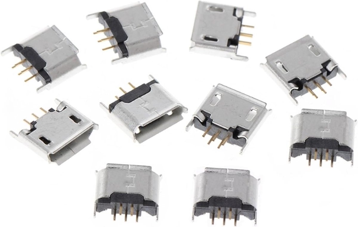 USB Type B Connector 5 Pin - 180 Graad - Soldeer Kabel - Geschikt voor circuitborden - ShopVlot