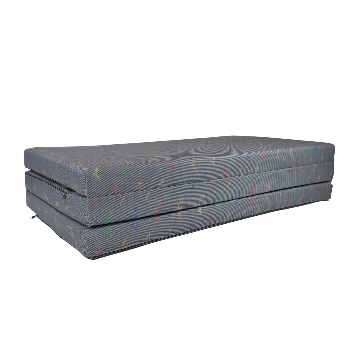 FORTISLINE Opvouwbaar Kampeer-/Reismatras 195x120x8cm - Comfortabel en compact Grijs