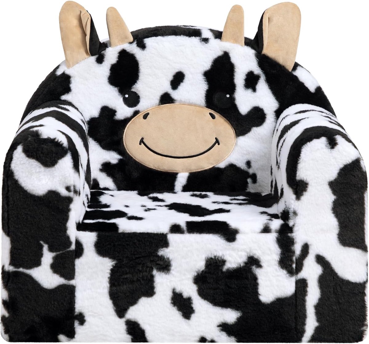 Kinderbankje - Ultra zachte schuimstoel - Melkkoe design - Perfect voor lezen en ontspannen - ShopVlot