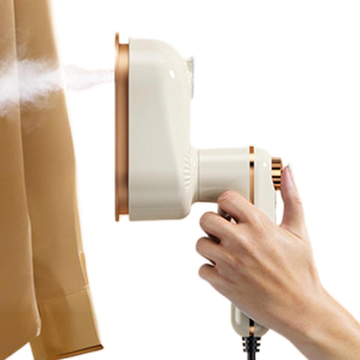 Handheld Kledingstomer - Draagbare Stomer Reisstomer - Kreukvrije Kleding - Snel Verwarmend - 50 ml Tank - Beige