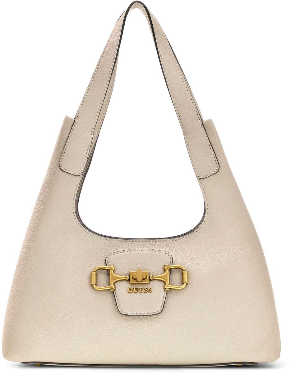 GUESS schoudertas Sunset Small Hobo Bag Bone beige