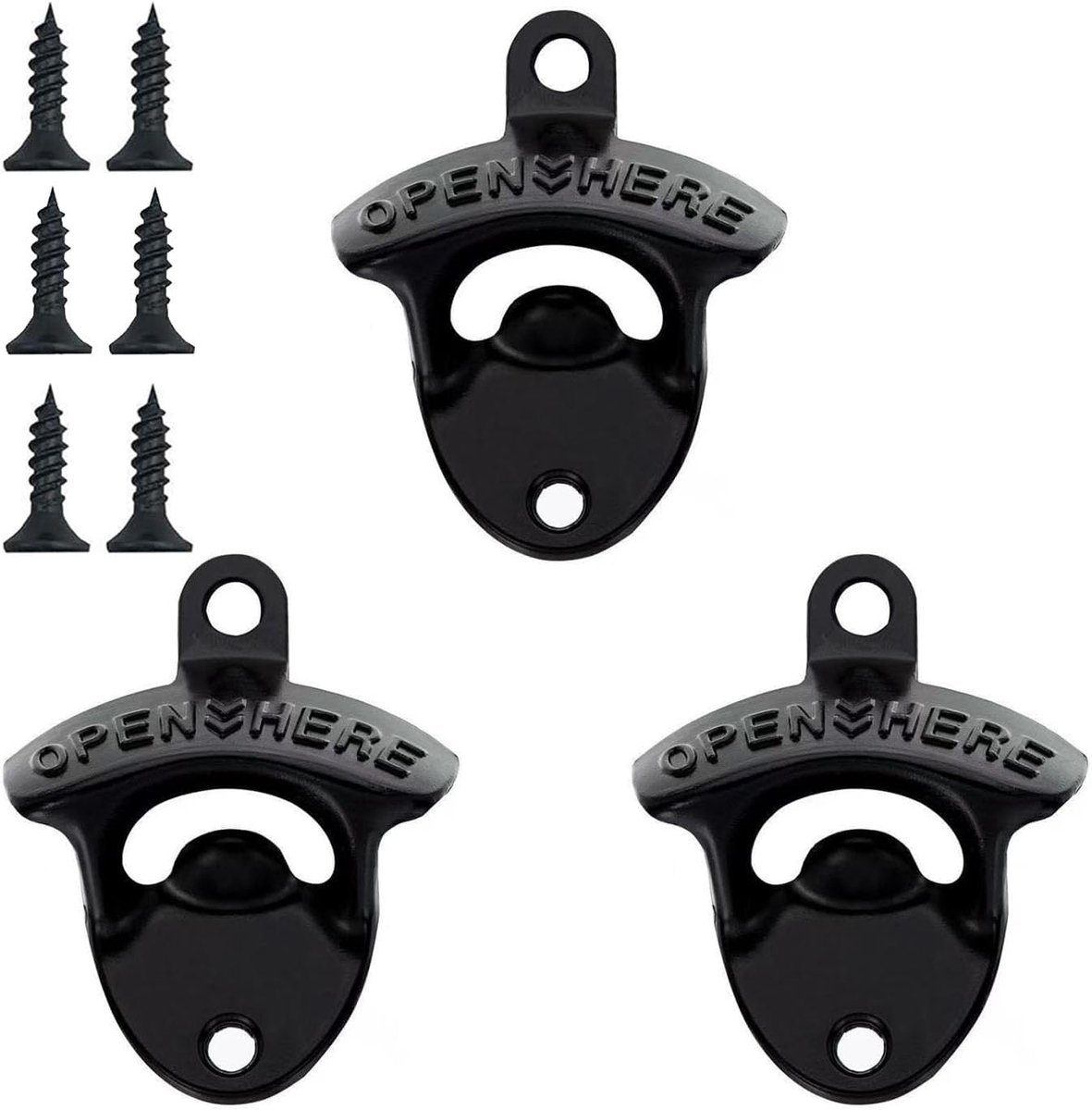 Flessenopener Wandmontage - Zinklegering Vintage Stijl - Duurzaam en Praktisch - Perfect voor Bar en Keuken - ShopVlot