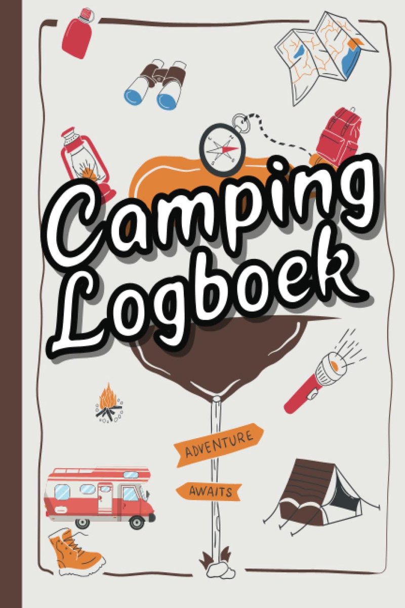 Camping Logboek - notitieboek voor avonturen - informatie van bezochte campings - handig voor onderweg - ShopVlot