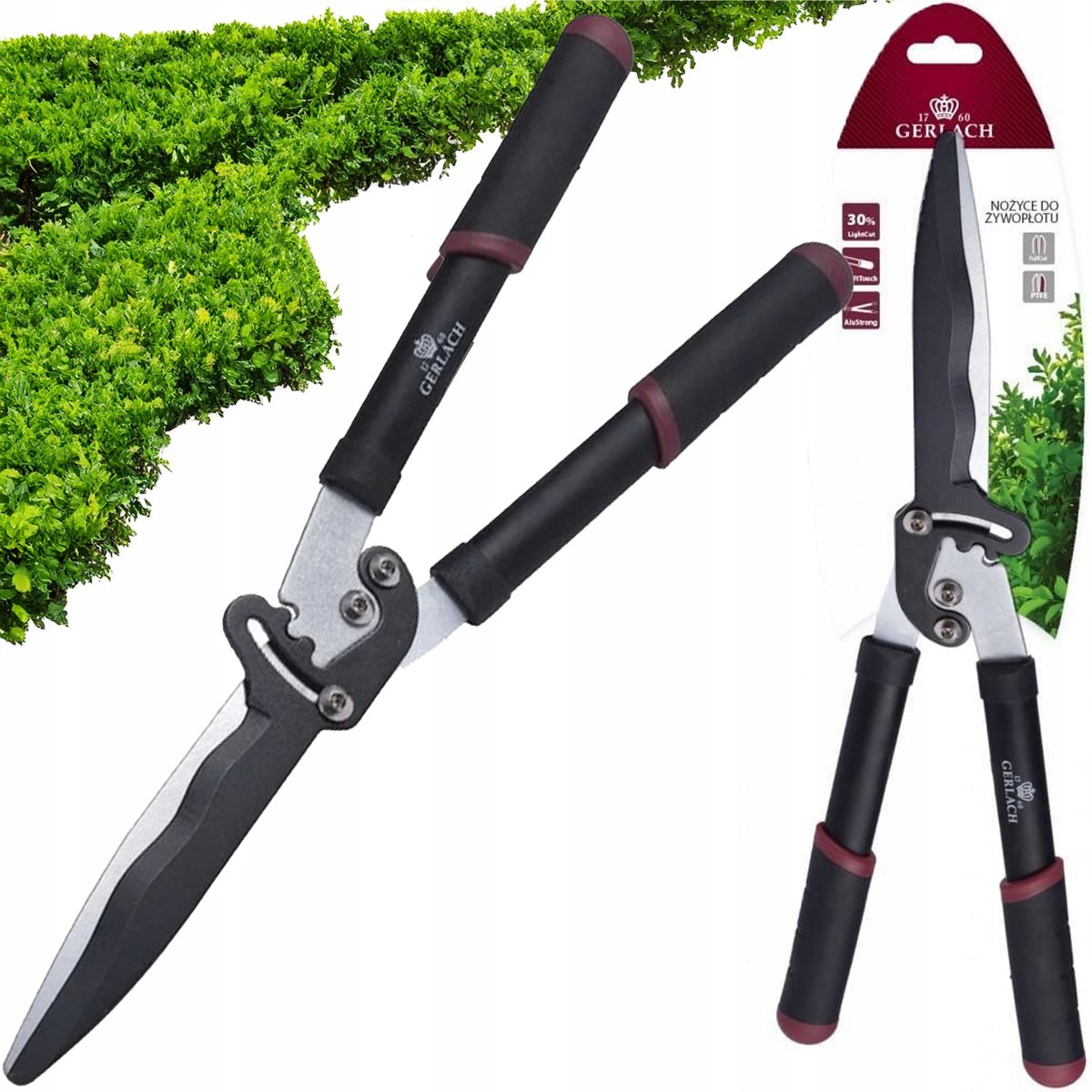 Gerlach Snoeischaar Tuin 55cm - Scherpe Roestvrijstalen Bladen met PTFE