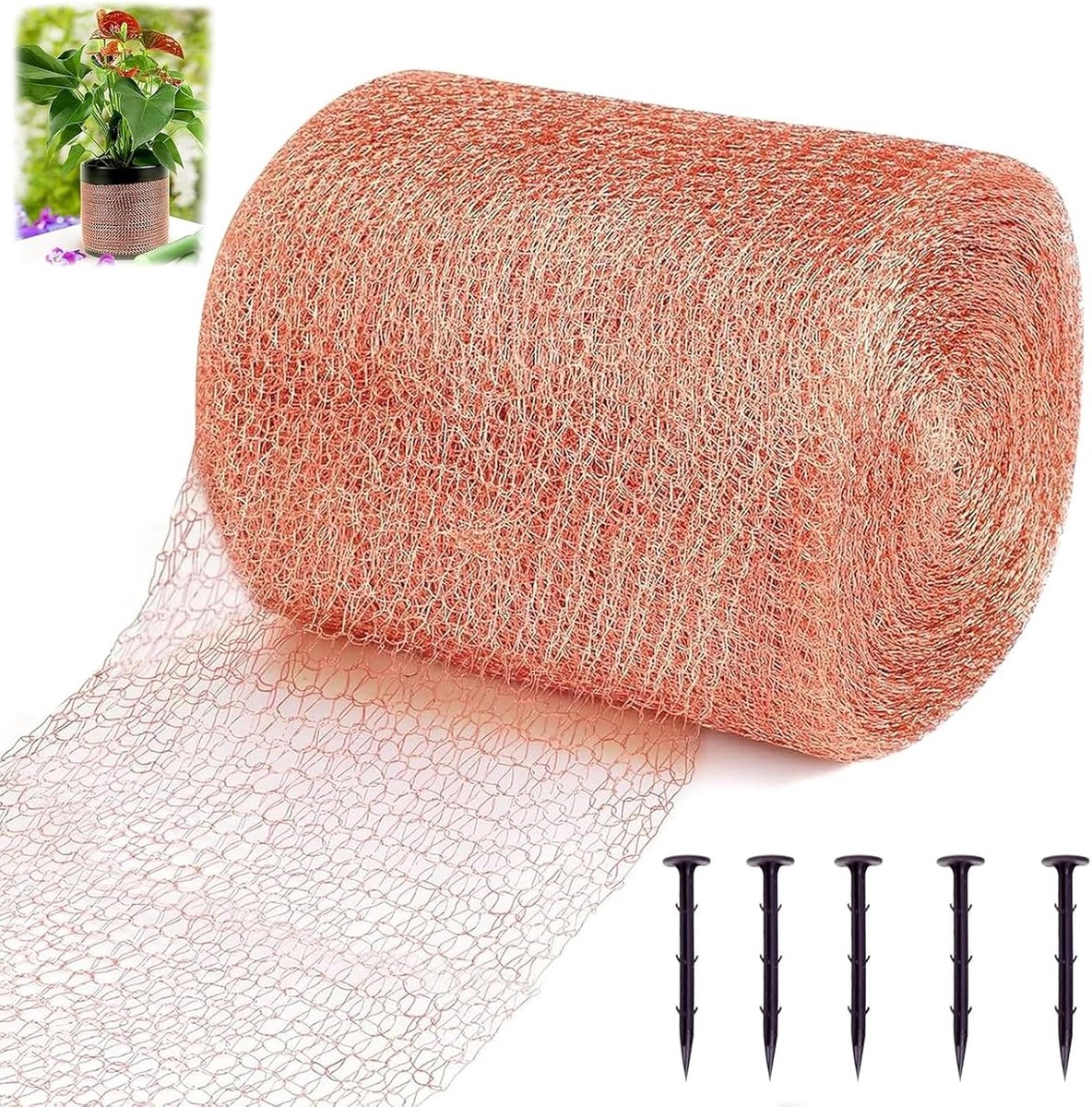 Anti-slak hek 12,7 cm x 6 m - Kopernet - Natuurlijke bescherming - Effectieve slakkenpreventie - ShopVlot