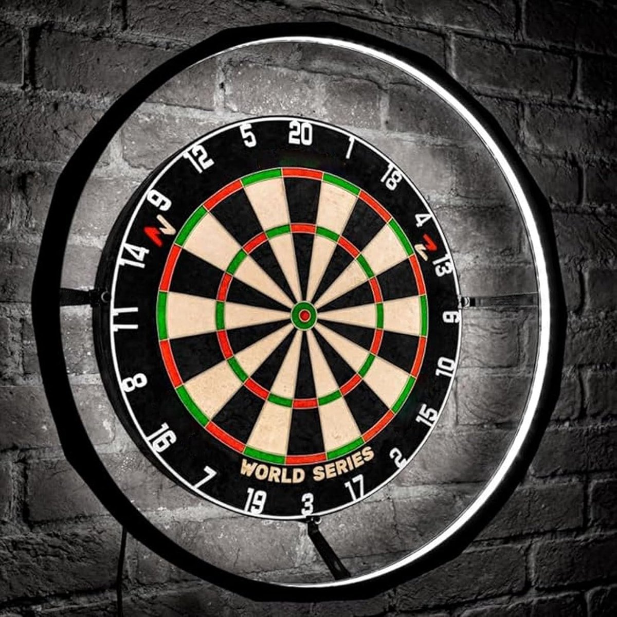 LED Dartbord Verlichting - Dartring Licht - Verbeteren Zichtbaarheid - Schaduwvrije 360 Verlichting - 30 cm Diameter - Wit