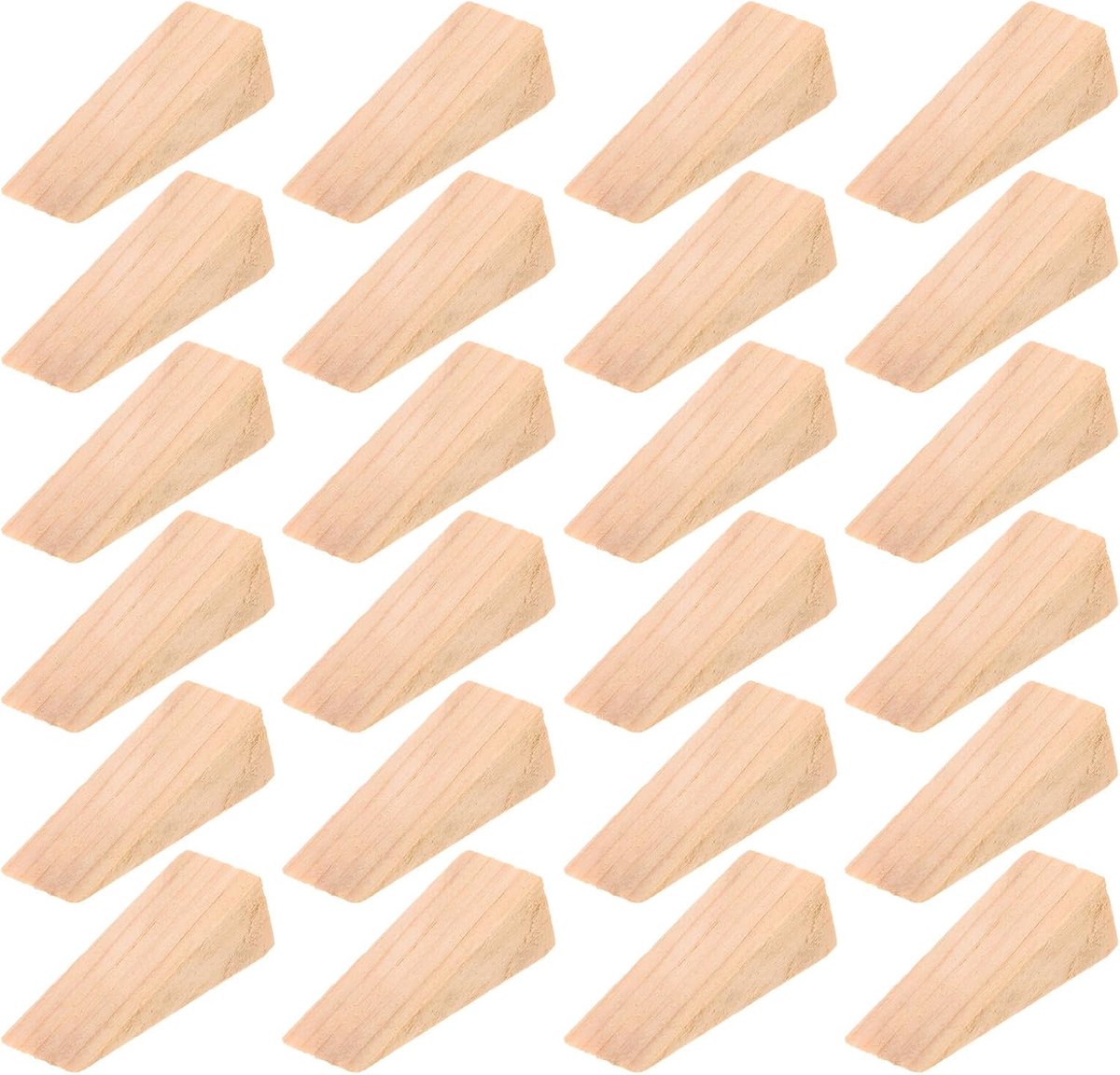 Houten Deurstopper Wiggen - Deurwiggen Antislip - Deuren Open Houden - Zware Antislip Hout