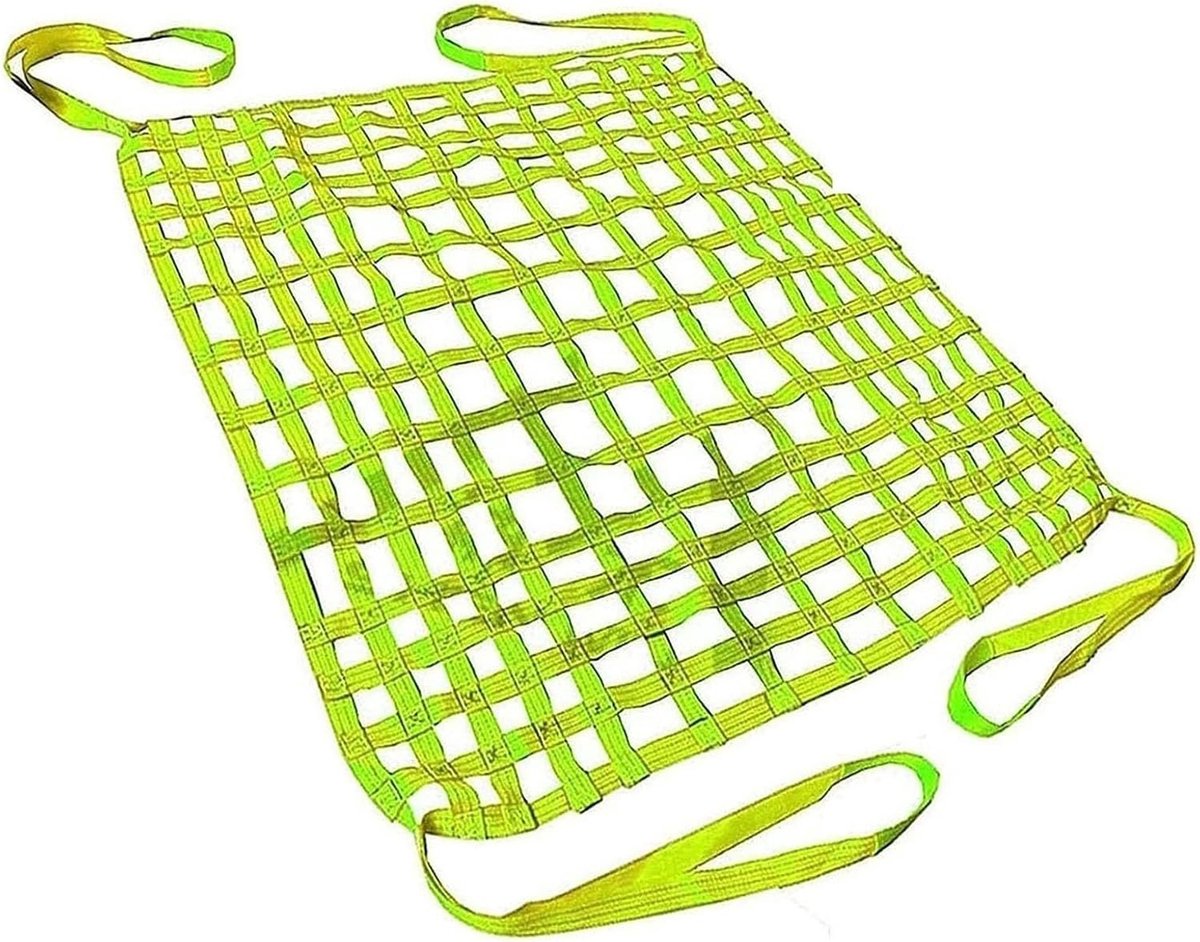Vracht hijsnet - Hijsnet polyester - Vracht laden lossen - Versterkte hoeken - 2 x 2M - Niet gespecificeerd