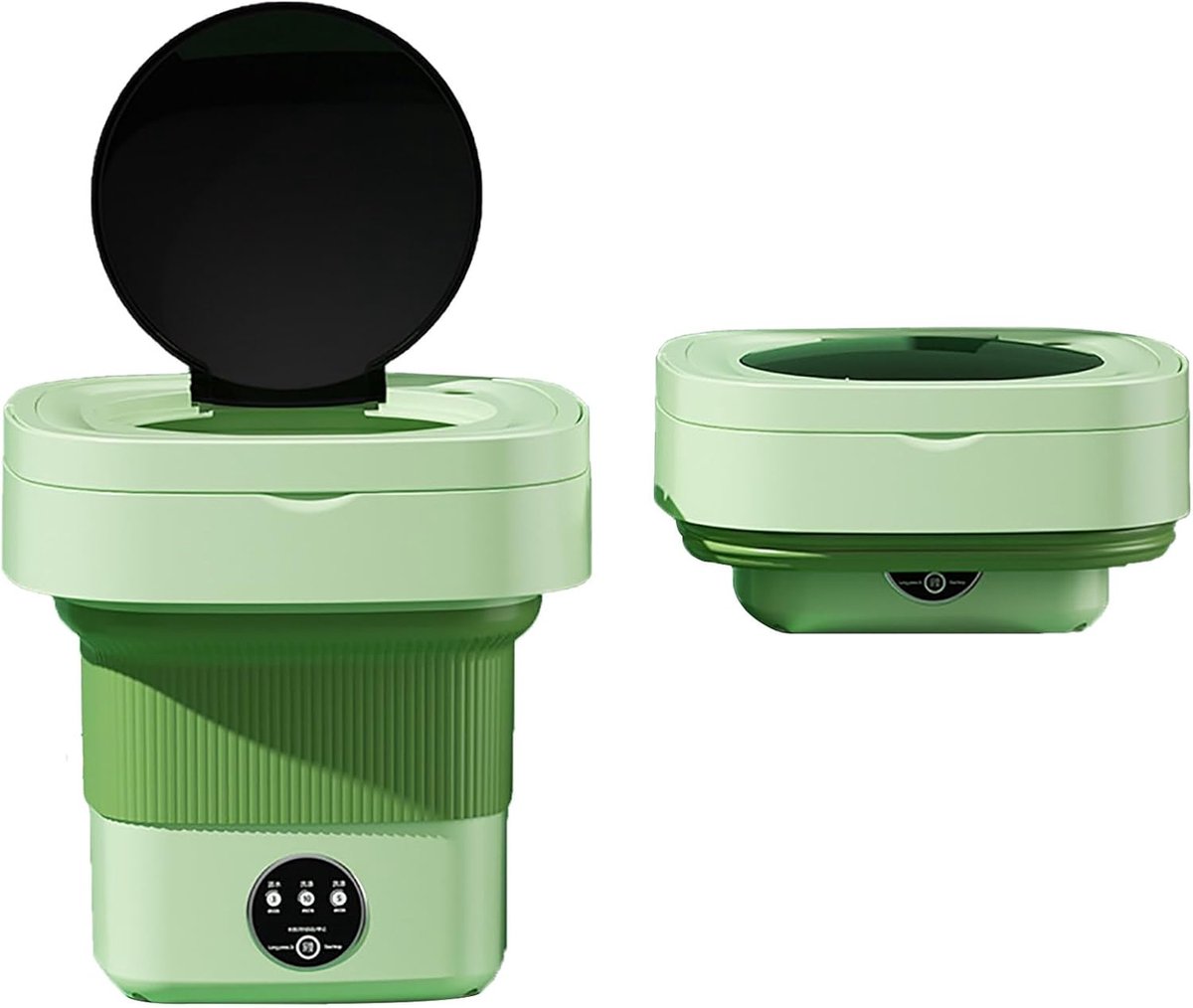 Mini-wasmachine Opvouwbaar Draagbare Wasmachine Kleine Was Compact Ontwerp 6.5 Liter Groen
