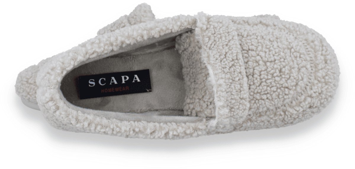 Scapa Dames Pantoffel Piedra | Beige | Maat: 41