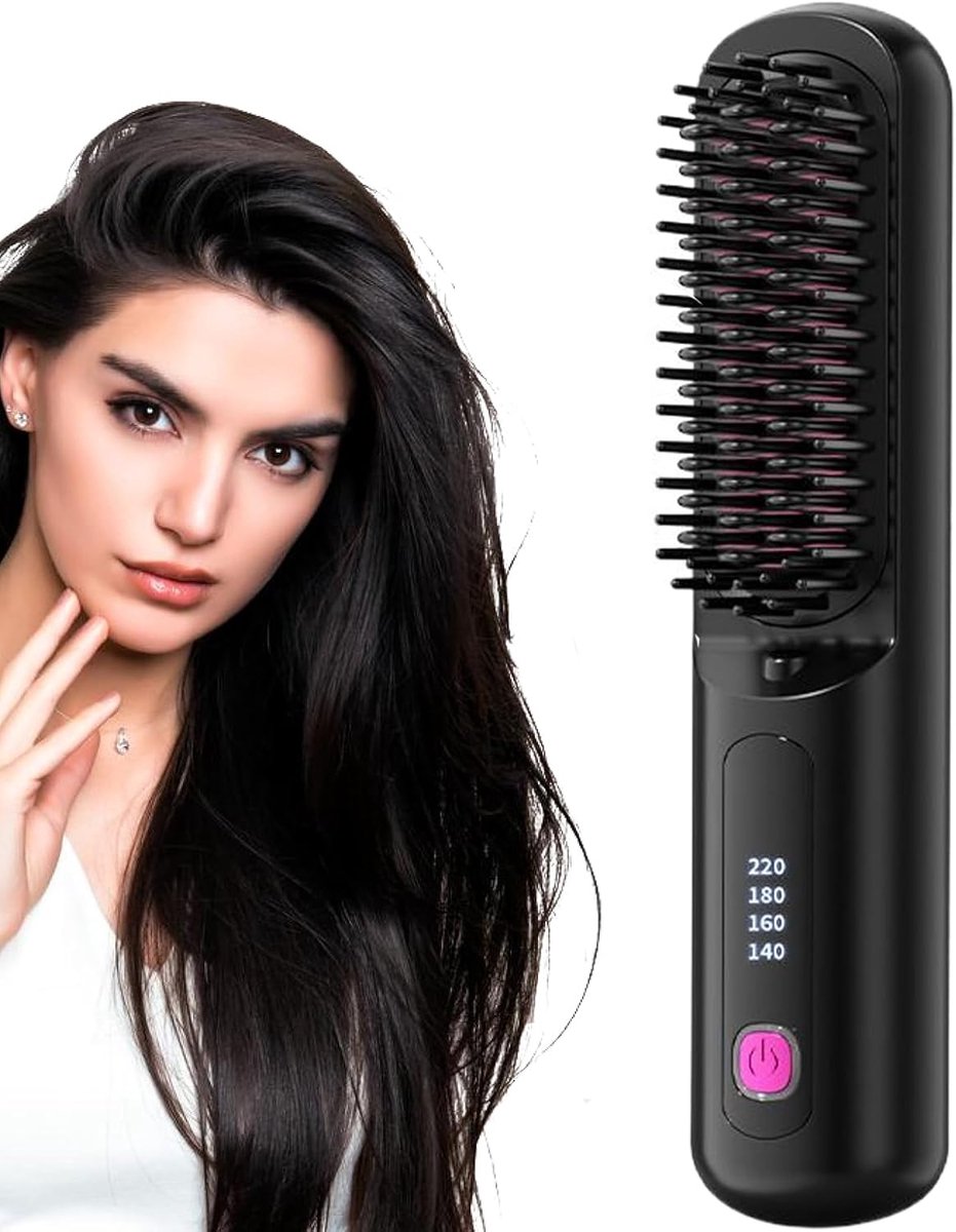 Draadloze Haarstyler - Styling Tool - Snel Haar Stylen - Snelle Verwarming - 4 Instelbare Warmtes - Zwart