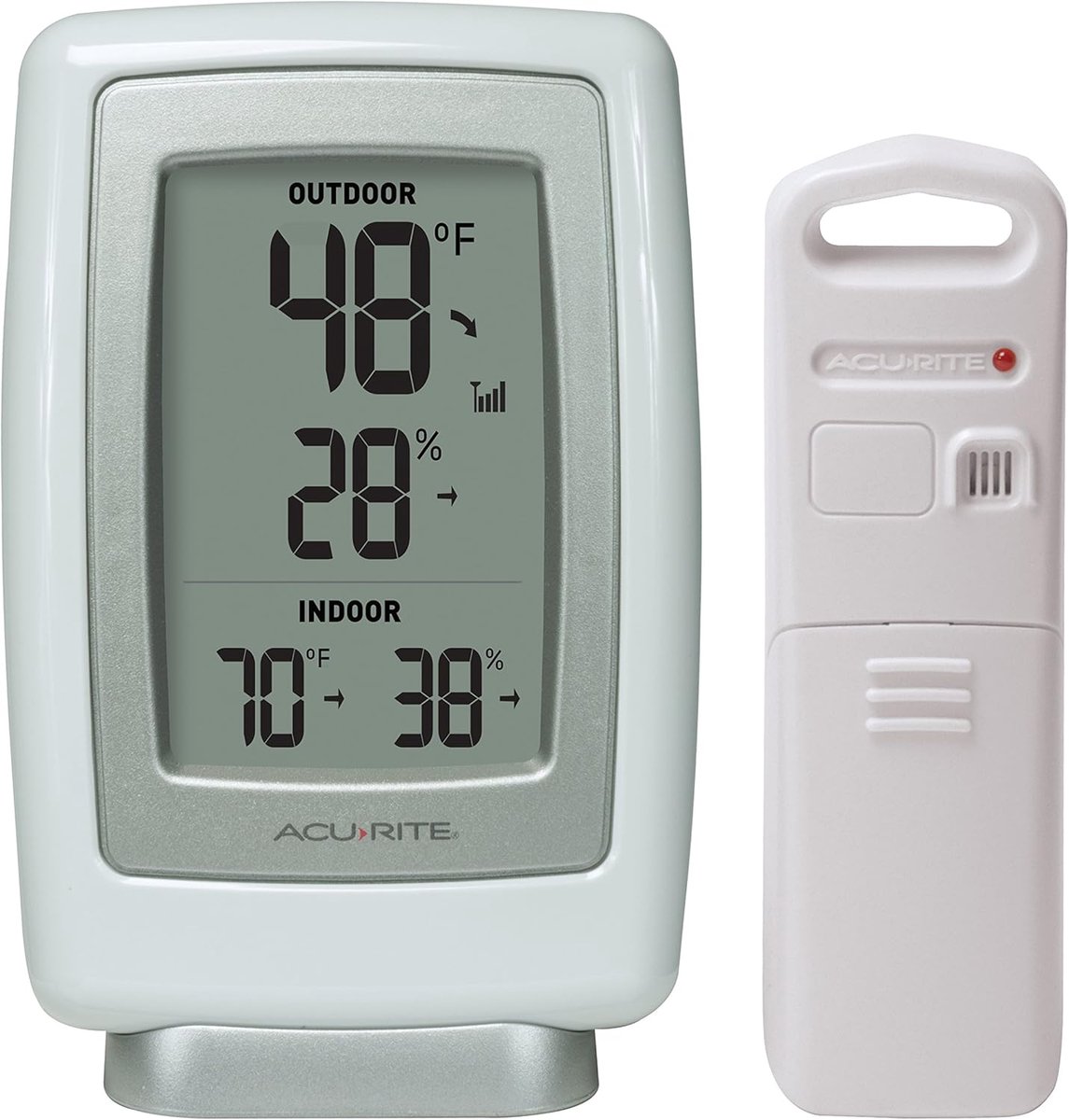 Draadloze Thermometer - Weerstation Buiten - Binnen Temperatuur Meten - Groot LCD Display - Indoor & Outdoor - Multicolor