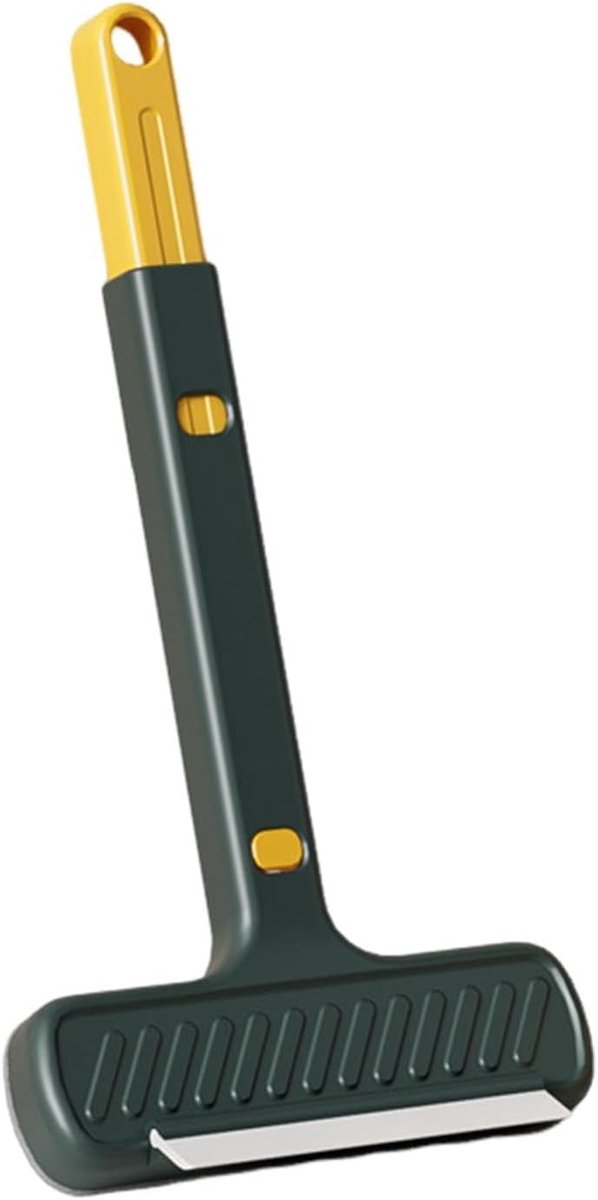 Horreiniger met steel - Raamwisser - Schermen reinigen - Uittrekbaar en met rakel - 43 cm - Groen Geel