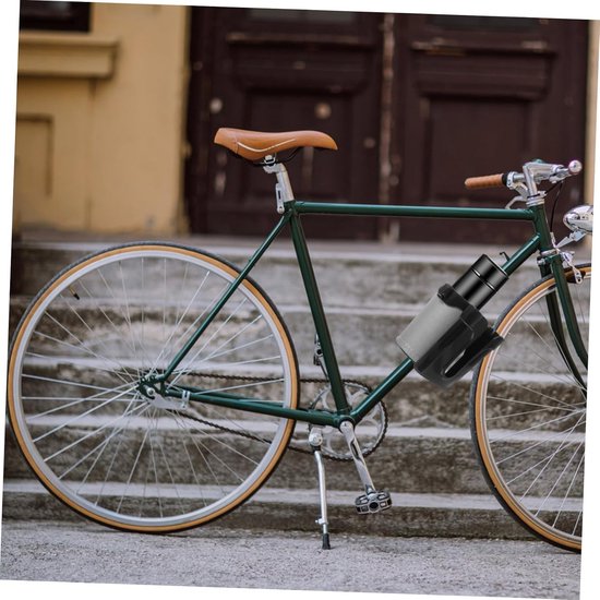 Fleshouder Fiets - Bekerhouder Stuur - Drankjes Meenemen - Eenvoudige Montage - 15.5x12cm - Grijs — afbeelding 4