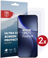 Rosso Screen Protector Geschikt voor Oppo Find X9 | Ultra Clear Duo Pack | TPU Folie | Case Friendly Beschermfolie | 2 Stuks