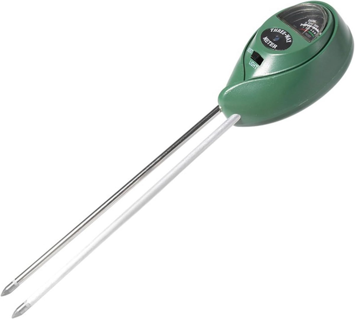 Bodemvochtigheidstester - Tuinmeter pH - Planten Verzorgen - 3-in-1 Functies - 25.5 cm - Groen