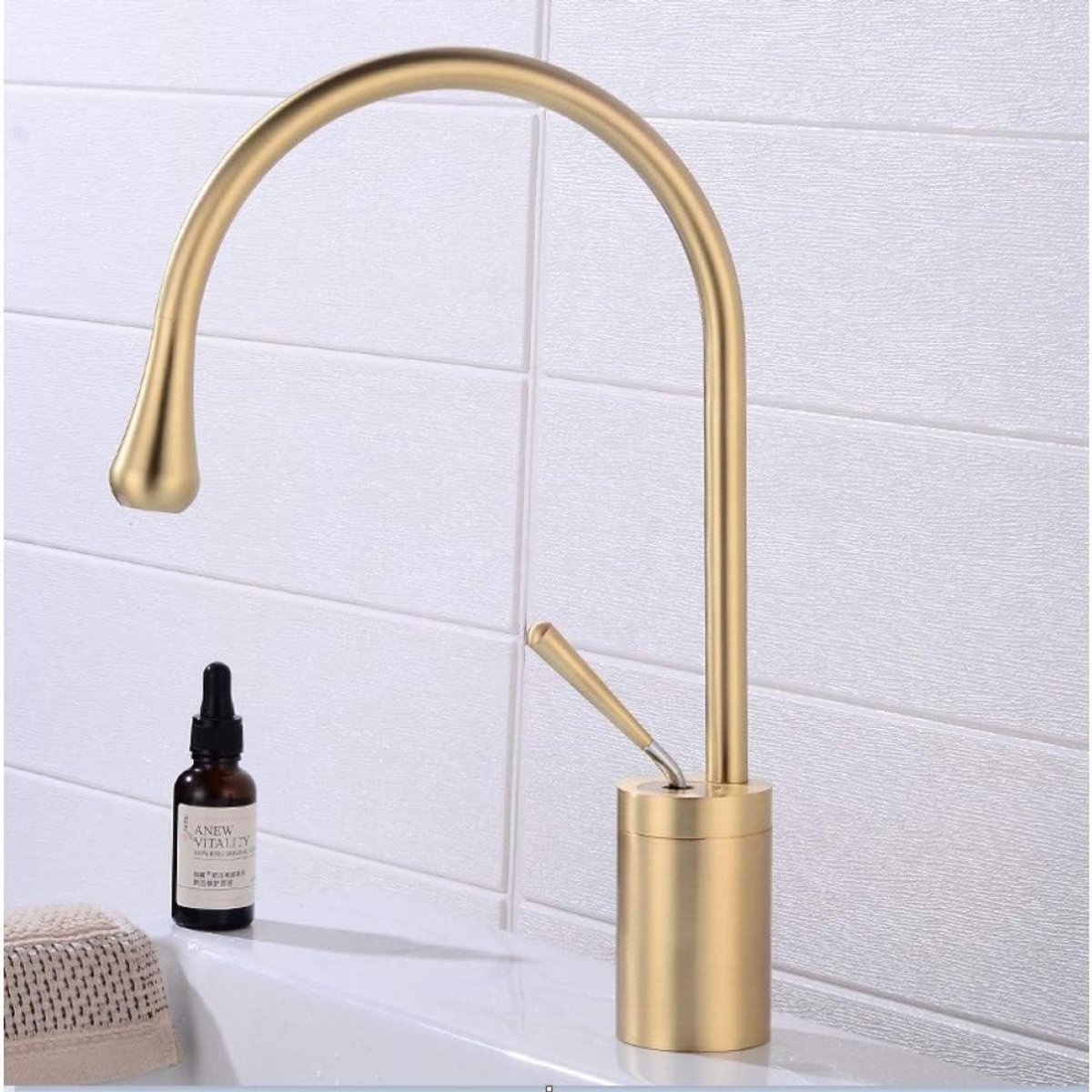 Keukenkraan Messing - Gootsteenkraan Mixer - Keuken Gebruik - 360 Draaibare Waterval - Sin