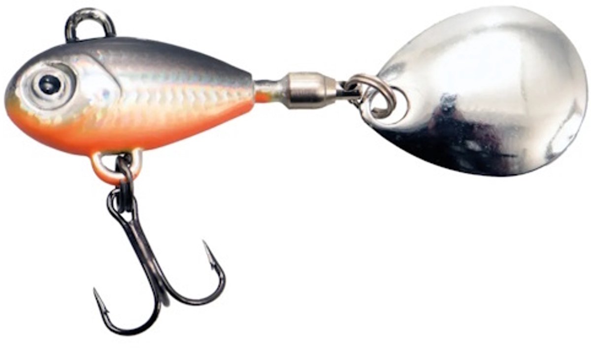 Predox Fat Tail Spinner 8 g - veelzijdig Predox kunstaas met realistische actie voor forel, baars en snoekbaars Silver