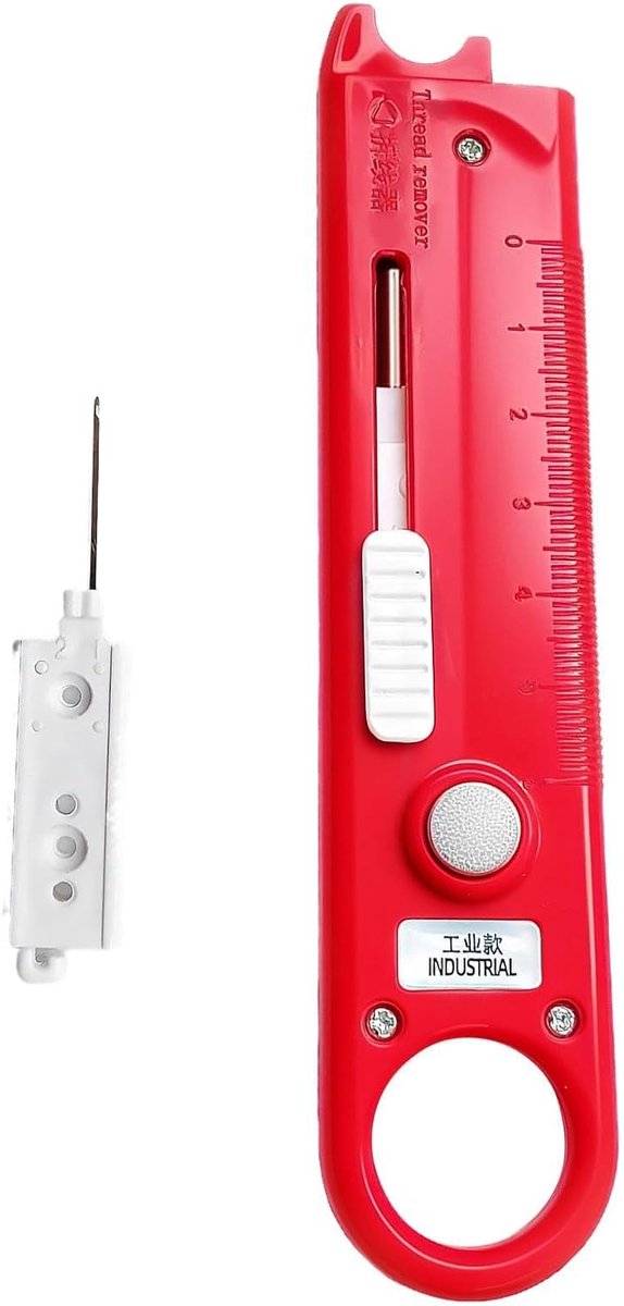 Naaimachine Naaldinrijger - Draadinrijger Vergrootglas - Snel Naalden Rijgen - Magnetische Bevestiging - 13.8 cm - Rood