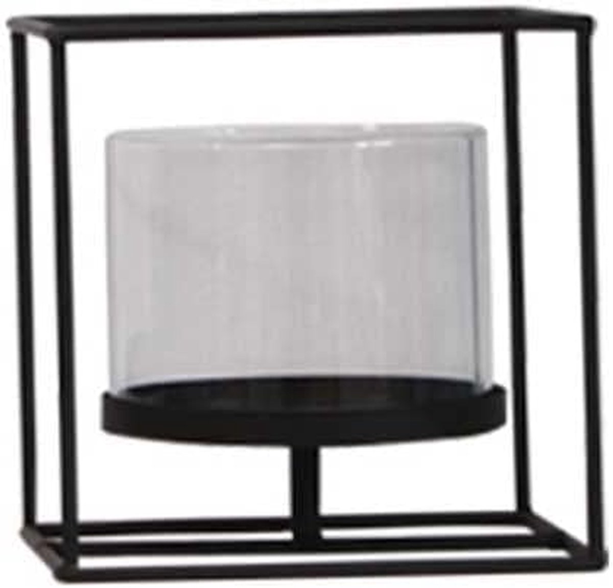 Kaarshouders - Kandelaars Kaarsenstandaards - Woondecoratie Tafeldecoratie - Met Metalen Rek - 1 stuk - Rood