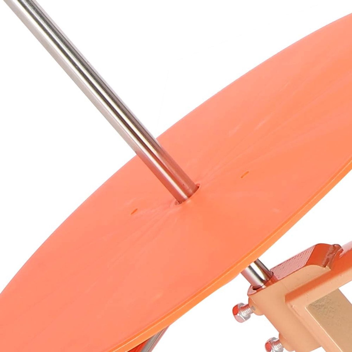 Naaimachine Bandplaat - Rolhouder Stiksteek - Banden Verwerken - Industriële Draaitafel - 38 cm Lengte - Zilverkleurig