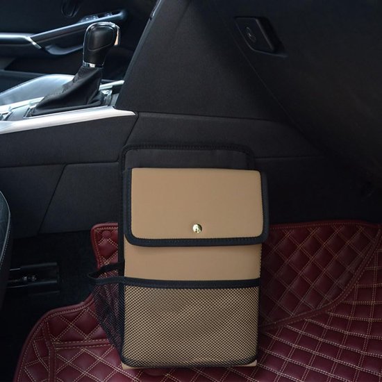 Auto Opbergtas - Schoenentas Kofferbak - Spullen Organiseren - Waterdicht Materiaal - Universeel - Khaki