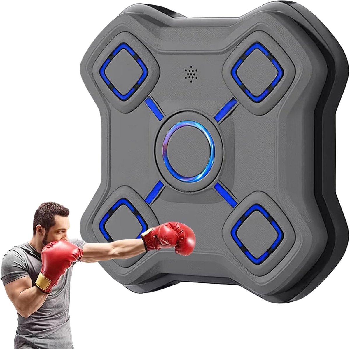Muziek Boksmachine - Smart Bokstrainer - Thuis Sporten - Verstelbare Snelheid - 41 cm - Zwart