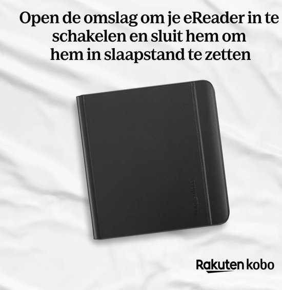 Kobo Libra Colour Hoes voor eReader - Notebook SleepCover - Beige - Met stylushouder van Kobo — afbeelding 4