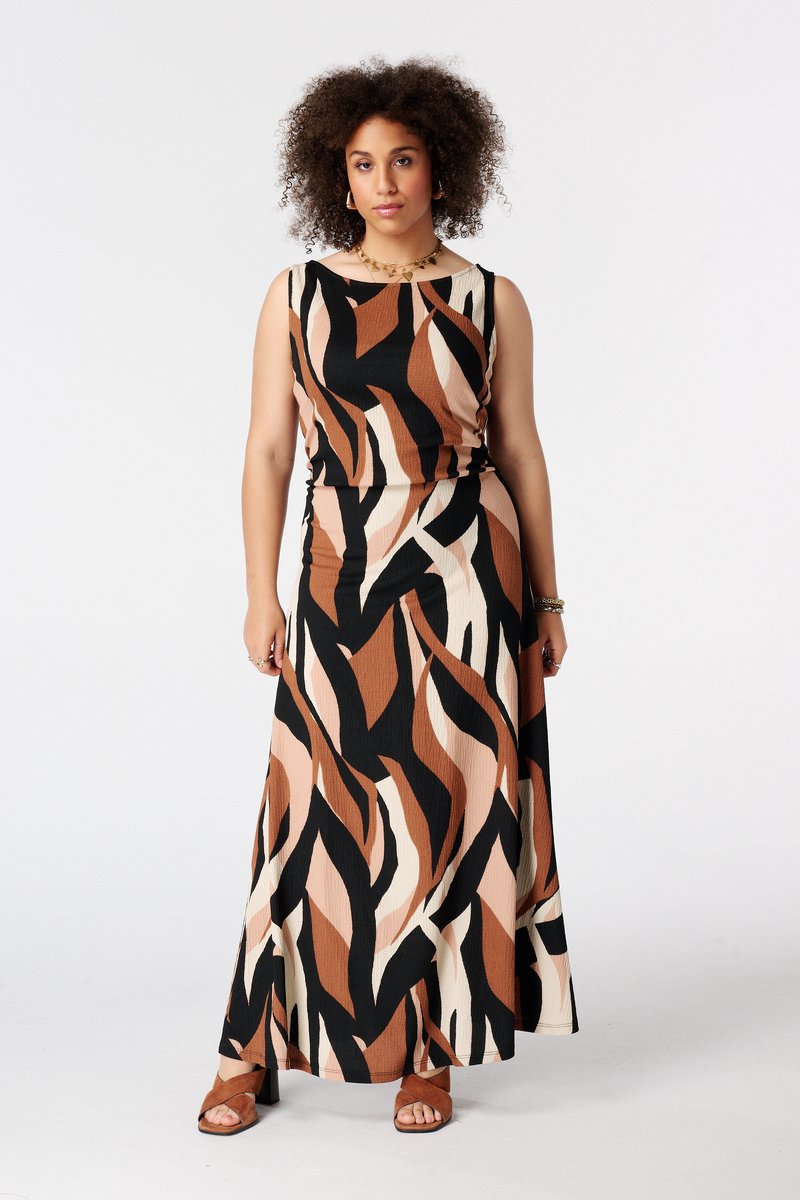 MS Mode Jurk Maxi jurk met print