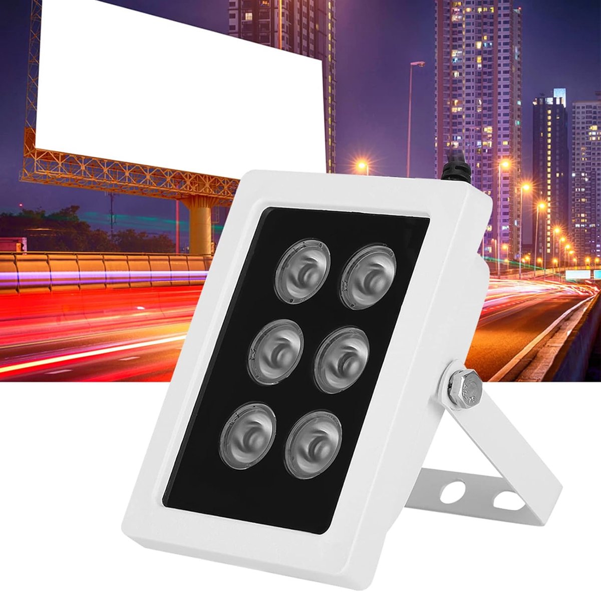 Infrared Fill Light - IR Illuminator - Beveiligingscamera Verbeteren - 6 Lampen 20 Meter