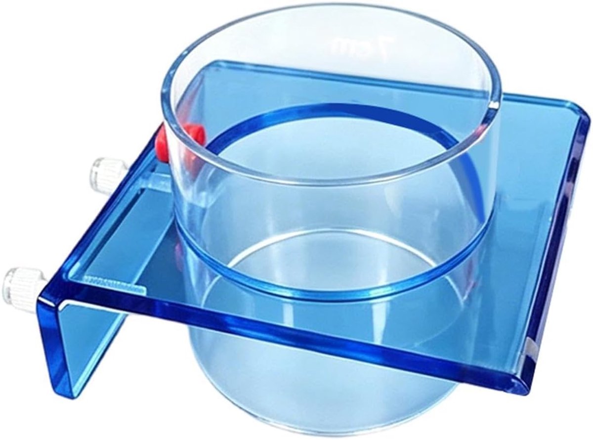 Vis Voerring - Aquarium Feeder - Vis Voeren - Voedselverspilling Minimaliseren - 14 x 8 x 10 cm - Blauw