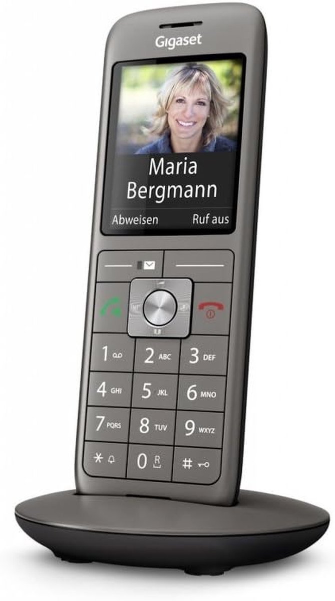 Draadloze Telefoon - Huistelefoon DECT - Thuiscommunicatie - Groot Kleurendisplay - 400 Contacten - Antraciet