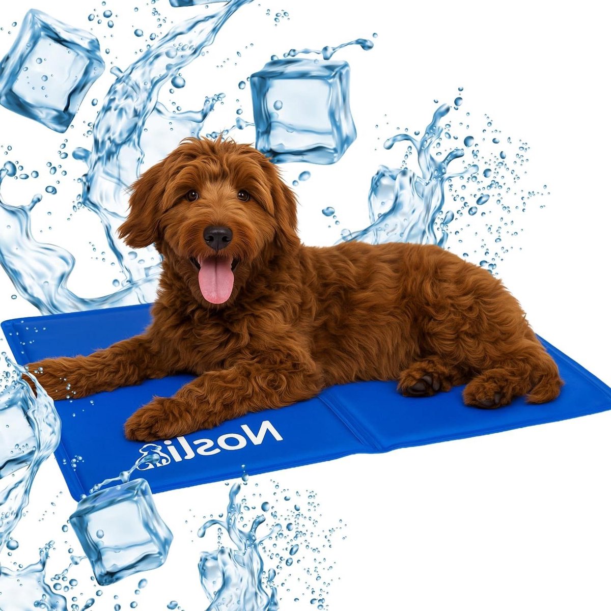 Koelmat Hond - Hondenkleed - Koel Blijven - Werkt Zonder Stroom - 5 Maten - Oceaan Blauw