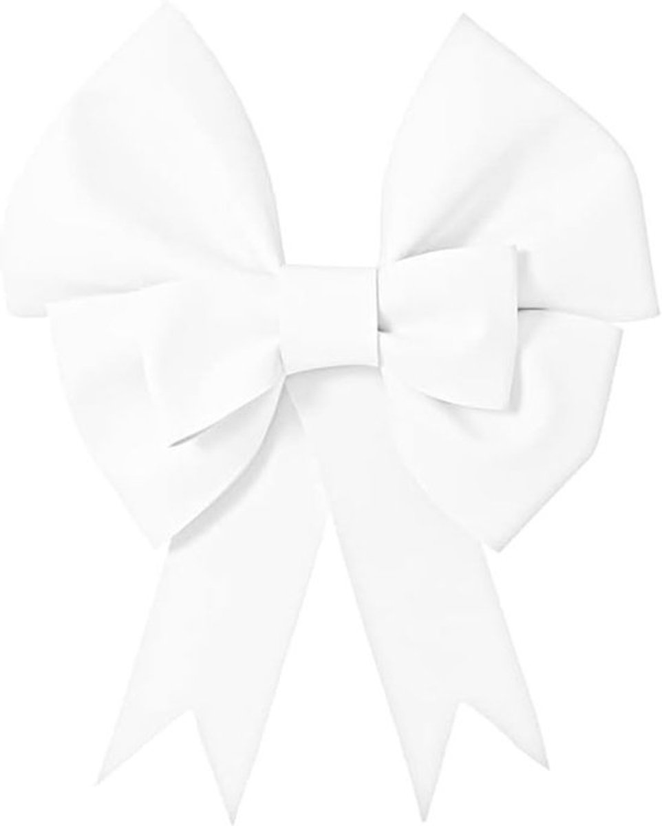 Extra Grote Witte EVA Spons Bogen van 50 cm voor Decoratie, Kerst, Bruiloften en Feestjes