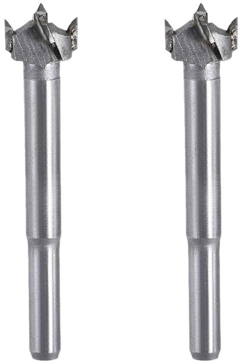 2 stuks Hardmetalen Forstner boren 14 mm voor houtbewerking - Scharnier boorgat - Duurzaam staal