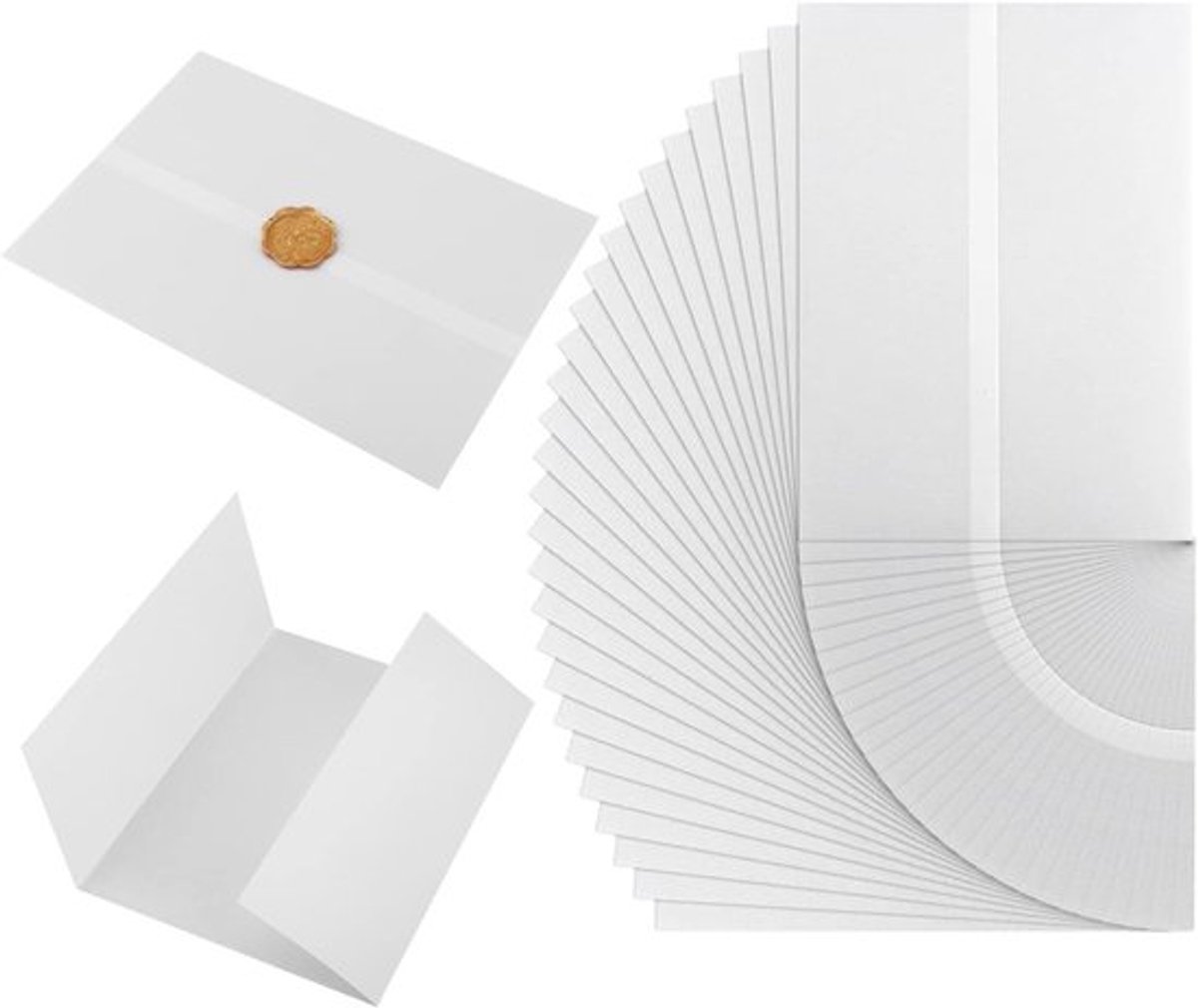 120 Stuks Vellum Jassen voor Uitnodigingen, Prefolded Translucent Vellum voor Bruiloften, Babyshowers en Verjaardagen, 13x18cm