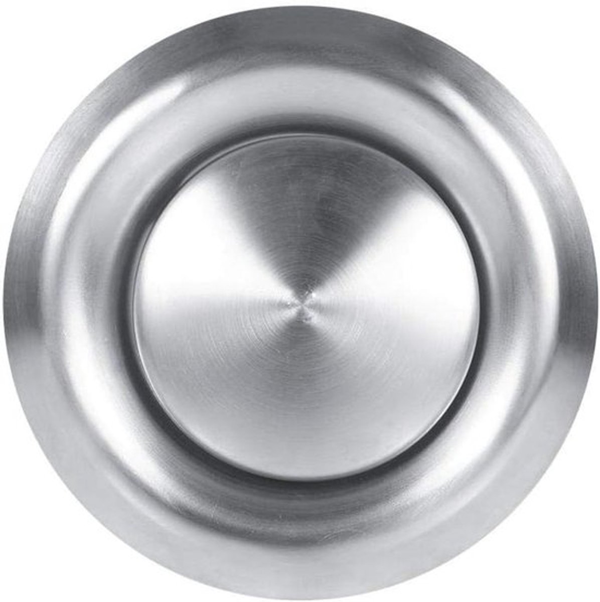 Plaat Klep Ronde Vent Grill Afdekking Ventilatiekanaal Uitgang Muur Plafond Diffuser Uitlaattoevoer voor Ventilatie in Badkamer Kantoor Keuken - Roestvrij Staal (125mm)