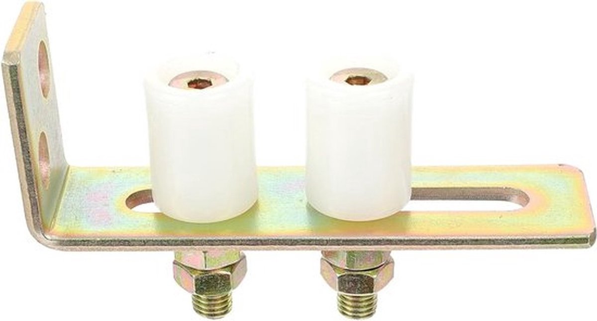 Glijdende Gids Kiezels voor Schuifpoorten - Roller en steun voor efficiënte beweging, Nylon en mariene toepassing, 15,5 x 6 x 4,3 cm