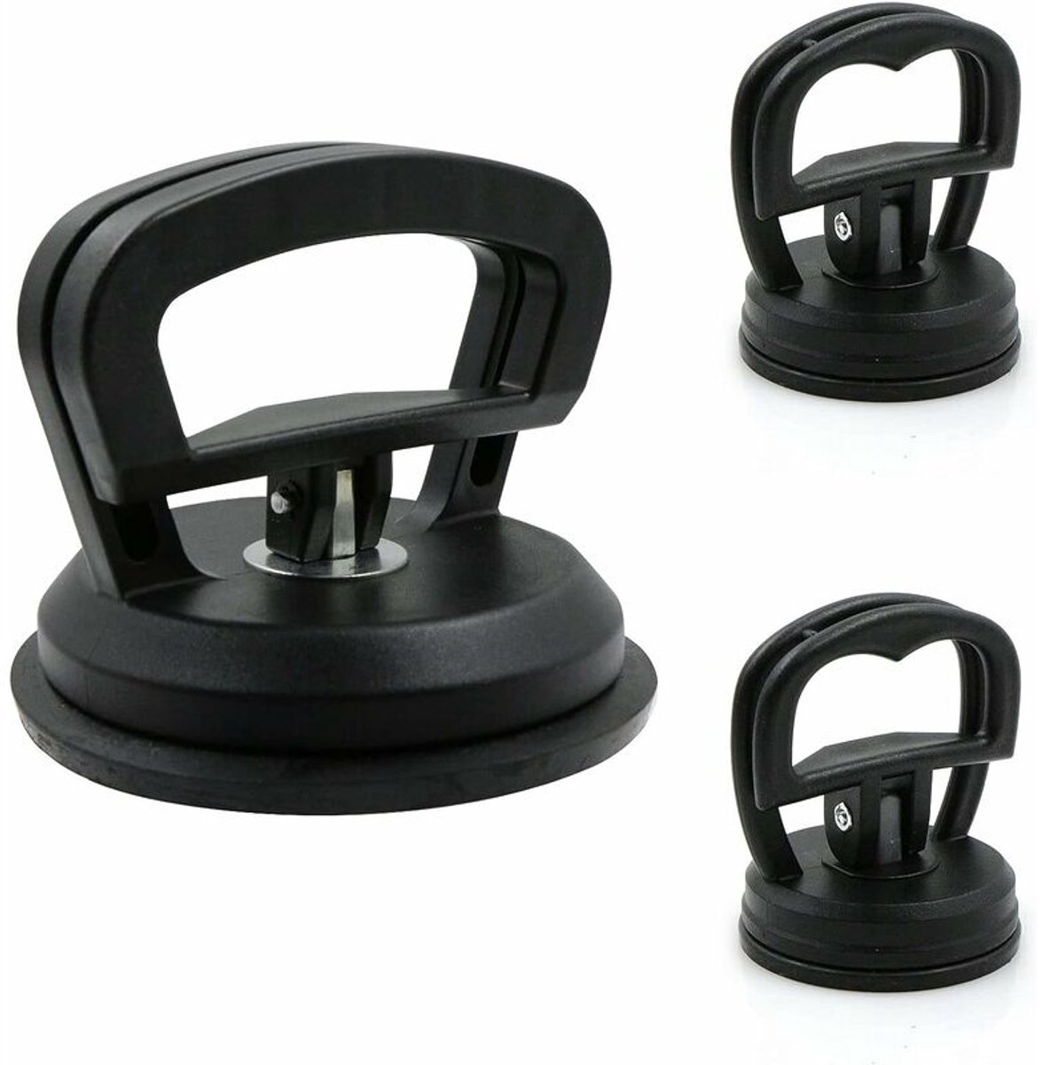 Set van 3 rubberen zuignapjes voor ramen en tegels - 5,7 cm (3 stuks)